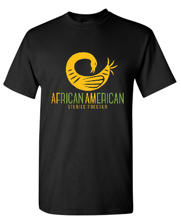 front of African American Studies shirt