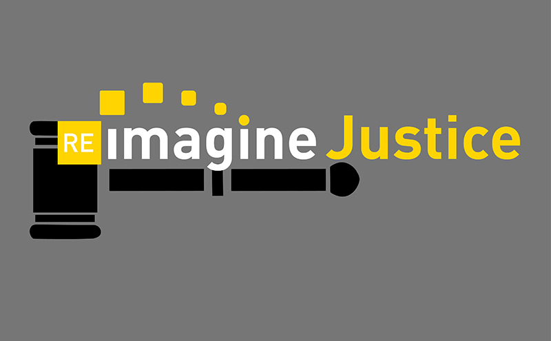 Re-Imagine Justice logo without UAB logo in illustration