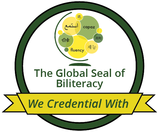 We credential with the Global Seal of Biliteracy.