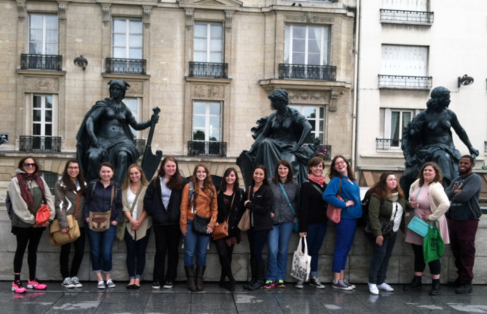 UAB students in France. 