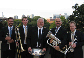 This is a photo of the UAB Brass Quintet.