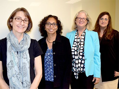 From left: Lisa Schwiebert, Shilpa Register, Wendy Gunther-Canada and Janelle Chiasera