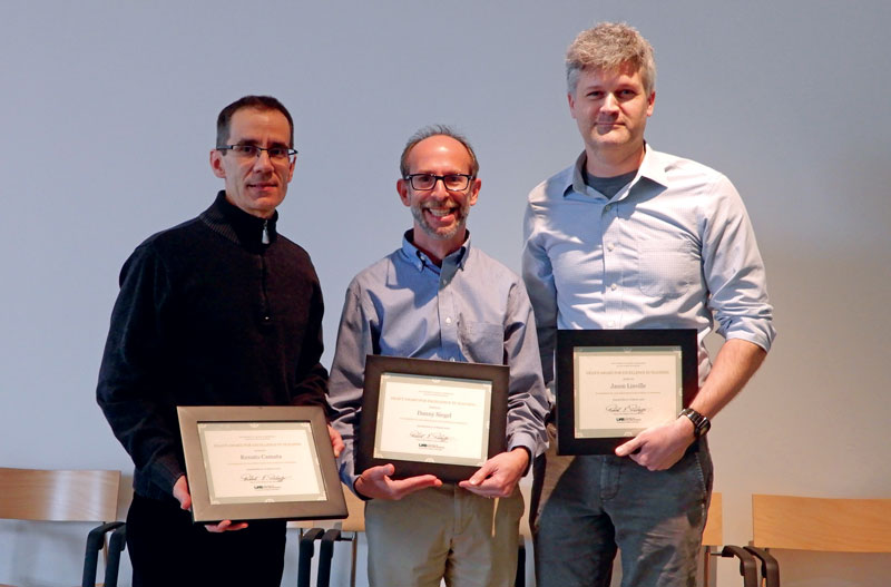 From left: Dr. Renato Camata, Dr. Danny Siegel, and Dr. Jason Linville. 