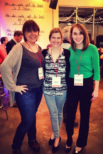 Dobrinsky with other volunteers at a TEDxBirmingham event.