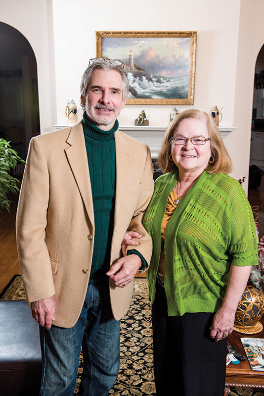 Lee and Brenda Baumann at their home. 