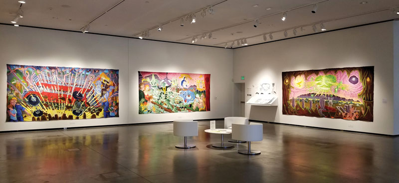 David Sandline AEIVA Exhibition Wide Angle Of Gallery