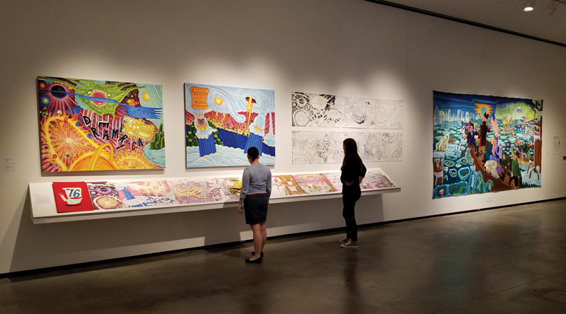 David Sandline AEIVA Exhibition Wide Angle Of Gallery Two