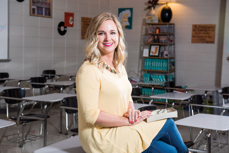 Kindall Jones Cornelius in classroom