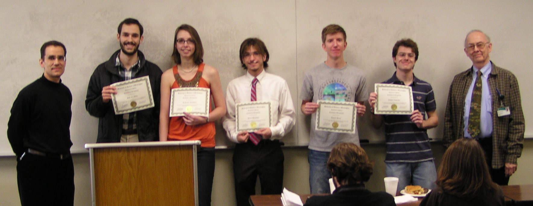 Undergrad Expo Cert Awardees