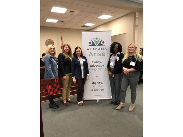Social Work Students and Faculty attend Alabama Arise’s Legislative Day