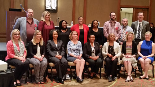 Group photo of UAB Social Work faculty and other Social Work educators at CSWE annual program meeting.