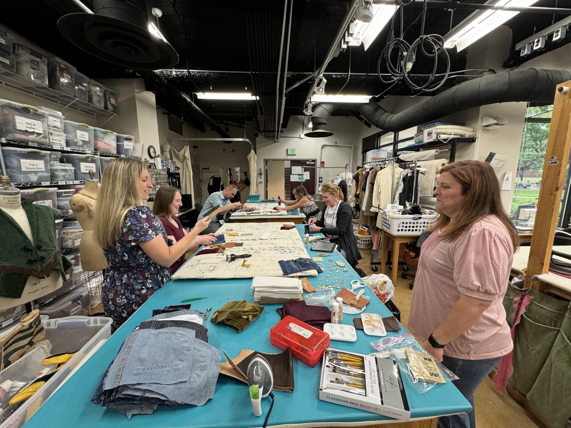 Theatre teachers participating in a workshop during “Setting the Standard” with UAB’s Department of Theatre.