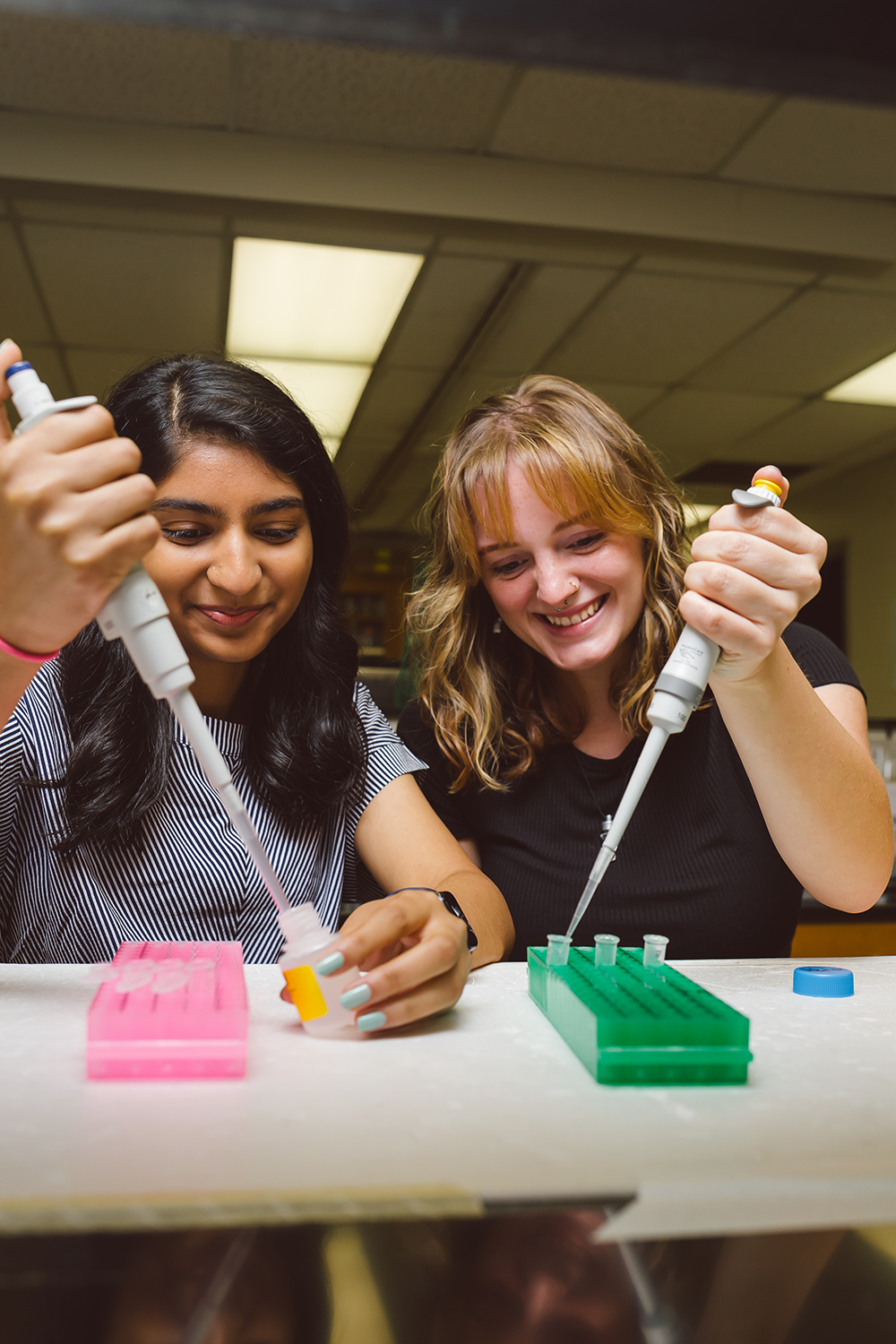 Anushka Patel, a UAB junior studying neuroscience, and Mary Elisa Wagner, a UAB senior studying biology, both participated in CORD programs as high school students.