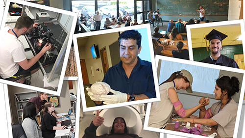 Collage of students in Behavioral Neuroscience program