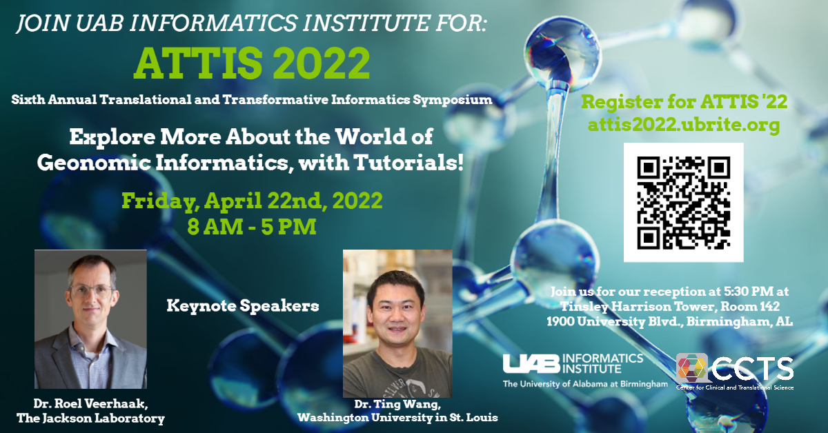 Save the Date for the 6th Annual Translational and Transformative Informatics Symposium (ATTIS)