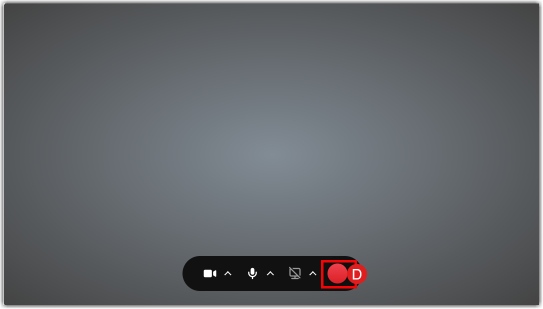 Express Capture recording interface with red Record button highlighted