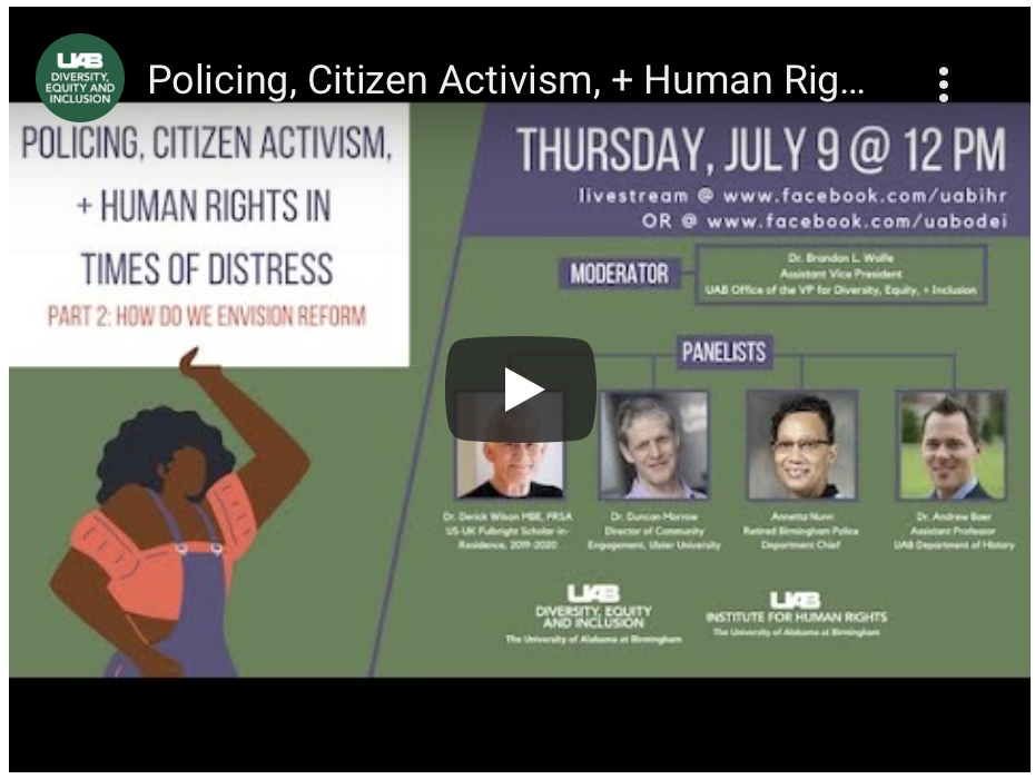Policing, Citizen Activism, + Human Rights in Times of Distress - Part II: How Do We Envision Reform
