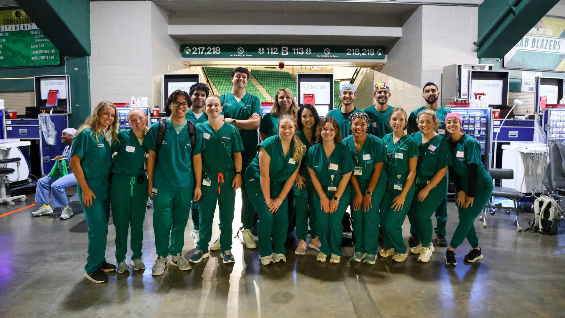 Group of UAB SOD Dental Students at 2024 UAB and TeamSmile event