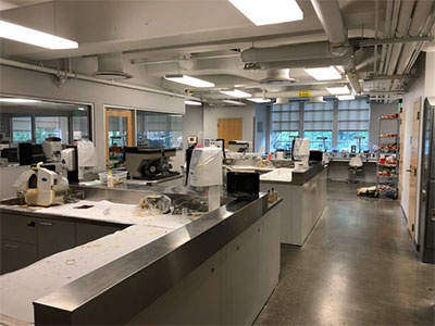 Equipment in a lab.
