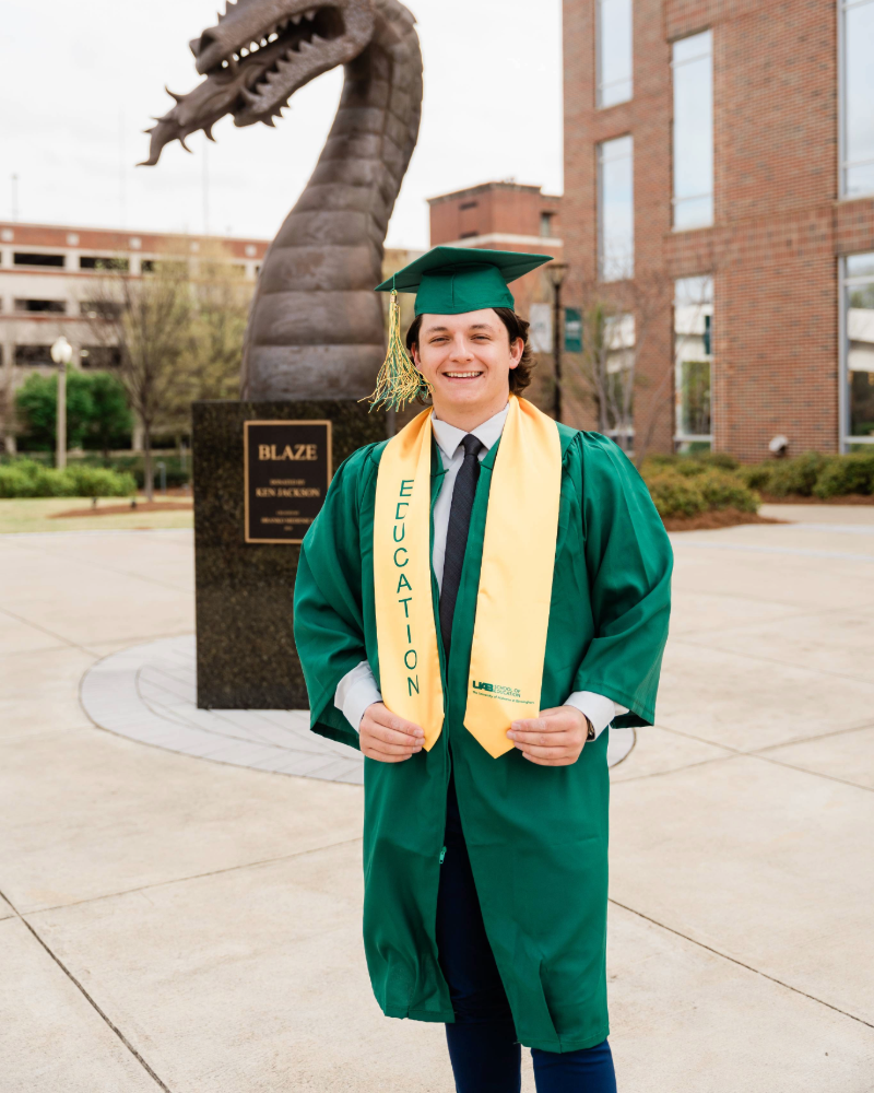 Brandon Tice Spring 2024 Graduate in Graduation Cap
