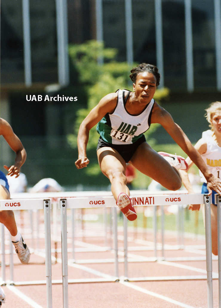 Vonetta Flowers Competing in UAB Track and Field 