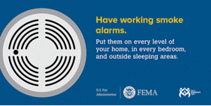 FEMA have working smoke alarms