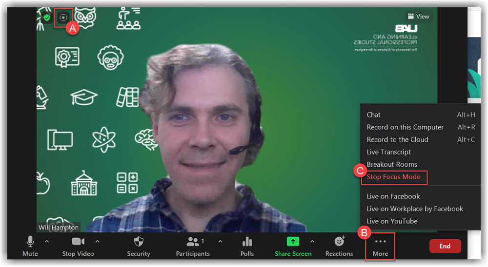 Zoom Focus Mode The Office of Learning Technologies