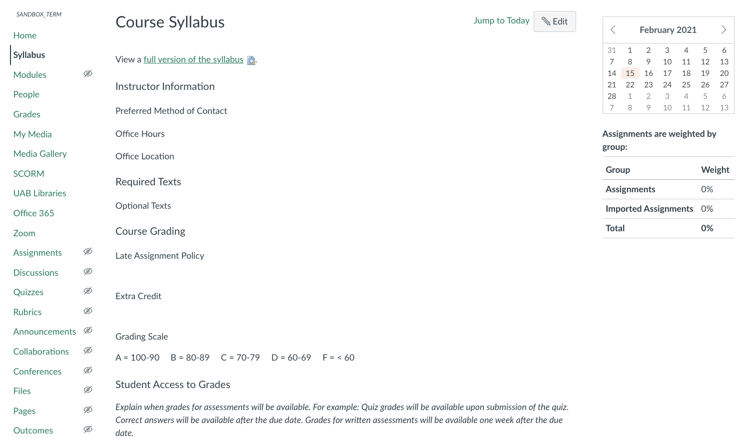 syllabus page template