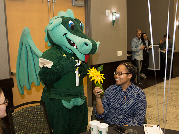 Holding flower with Blaze