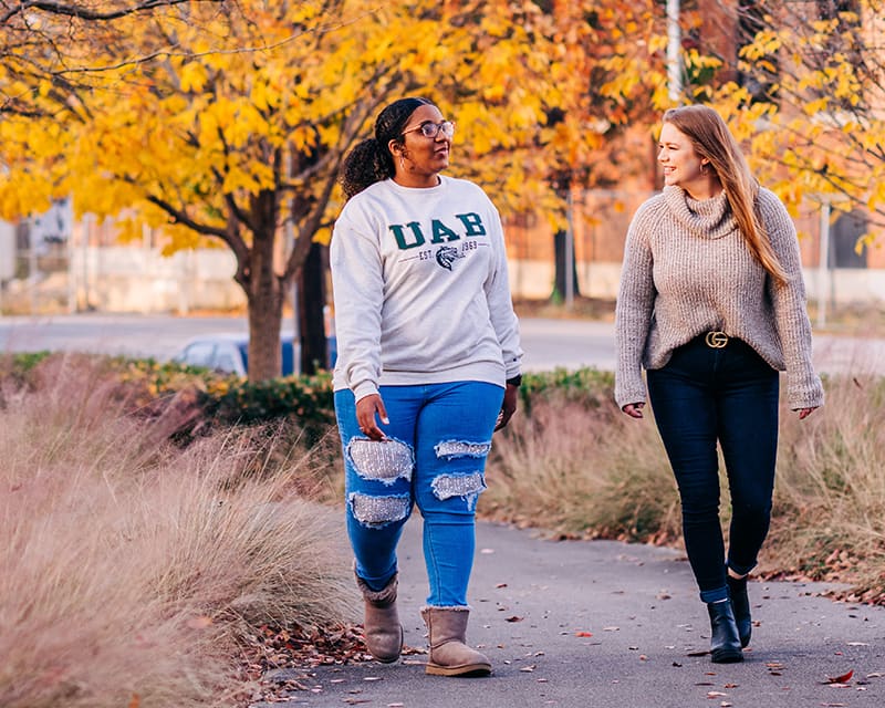 UAB Faculty member mentoring a student