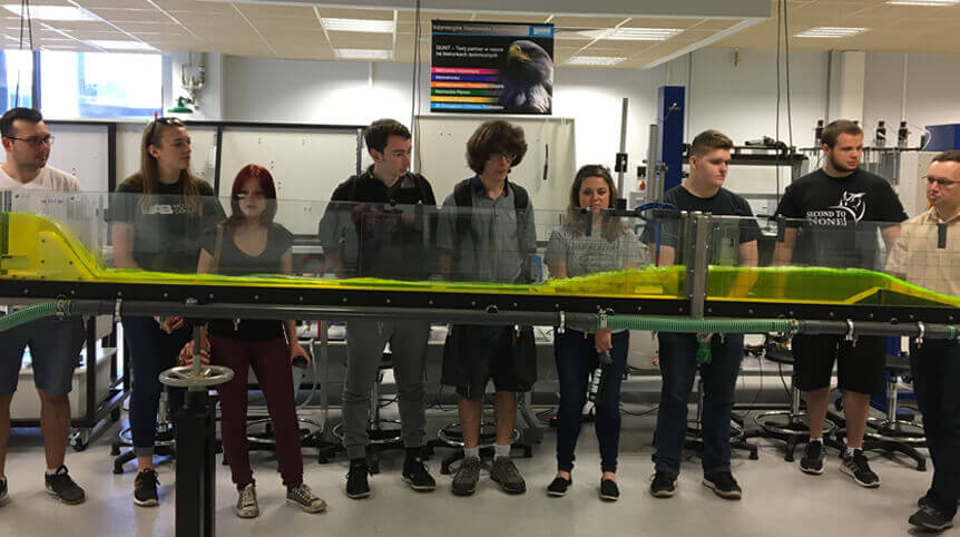 IRES’17 team visiting an engineering lab at University of Technology of Lodz, Poland.