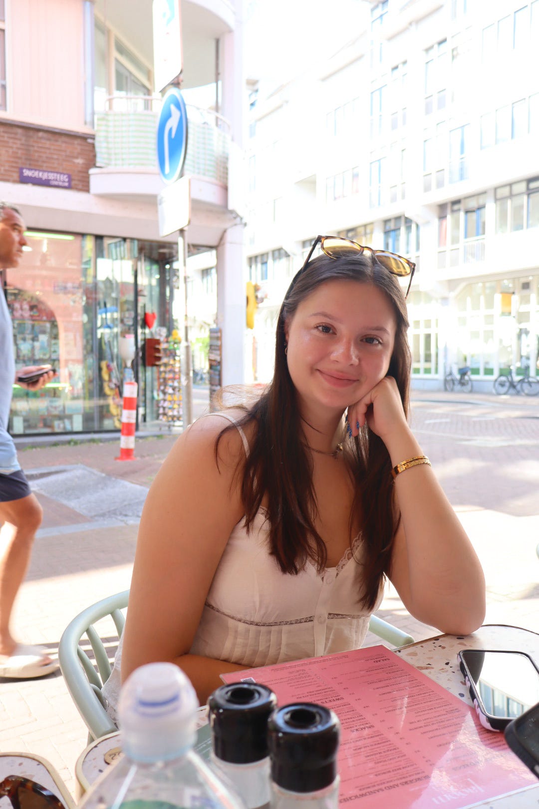 Emma Owens at a Restaurant