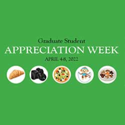 Graduate Student Appreciation Week Logo. 