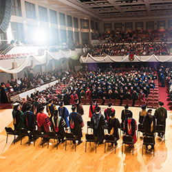 Fall 2017 commencement ceremony.