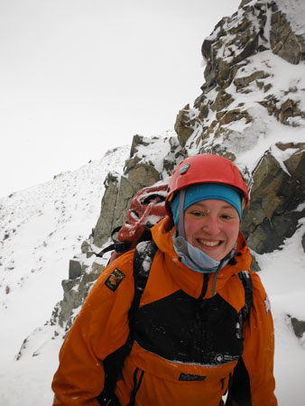 Sabrina Heiser mountaineering.