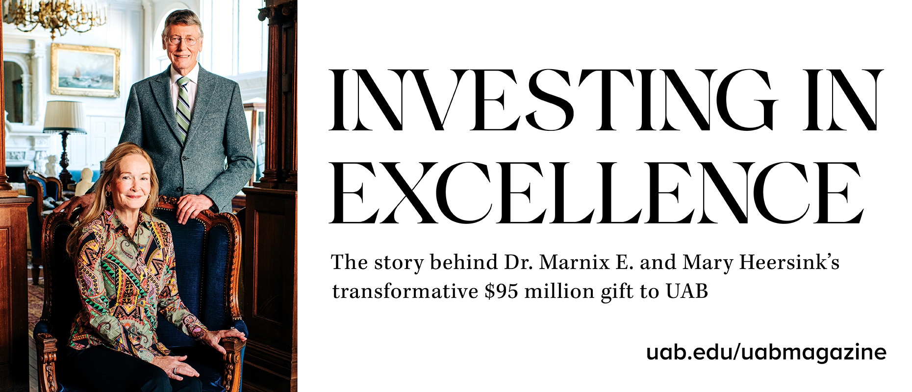 Investing in Excellence: The story behind Dr. Marnix E. and Mary Heersink's transformative $95 million gift to UAB