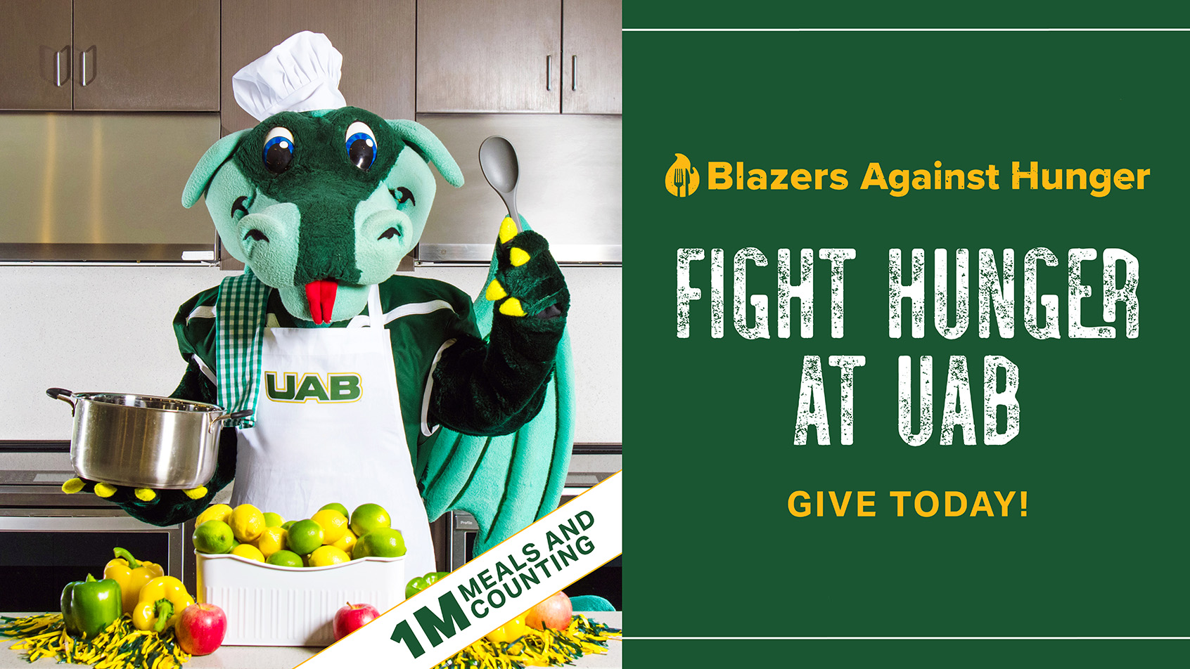 Blazers Against Hunger: Fight Hunger at UAB. Give today!