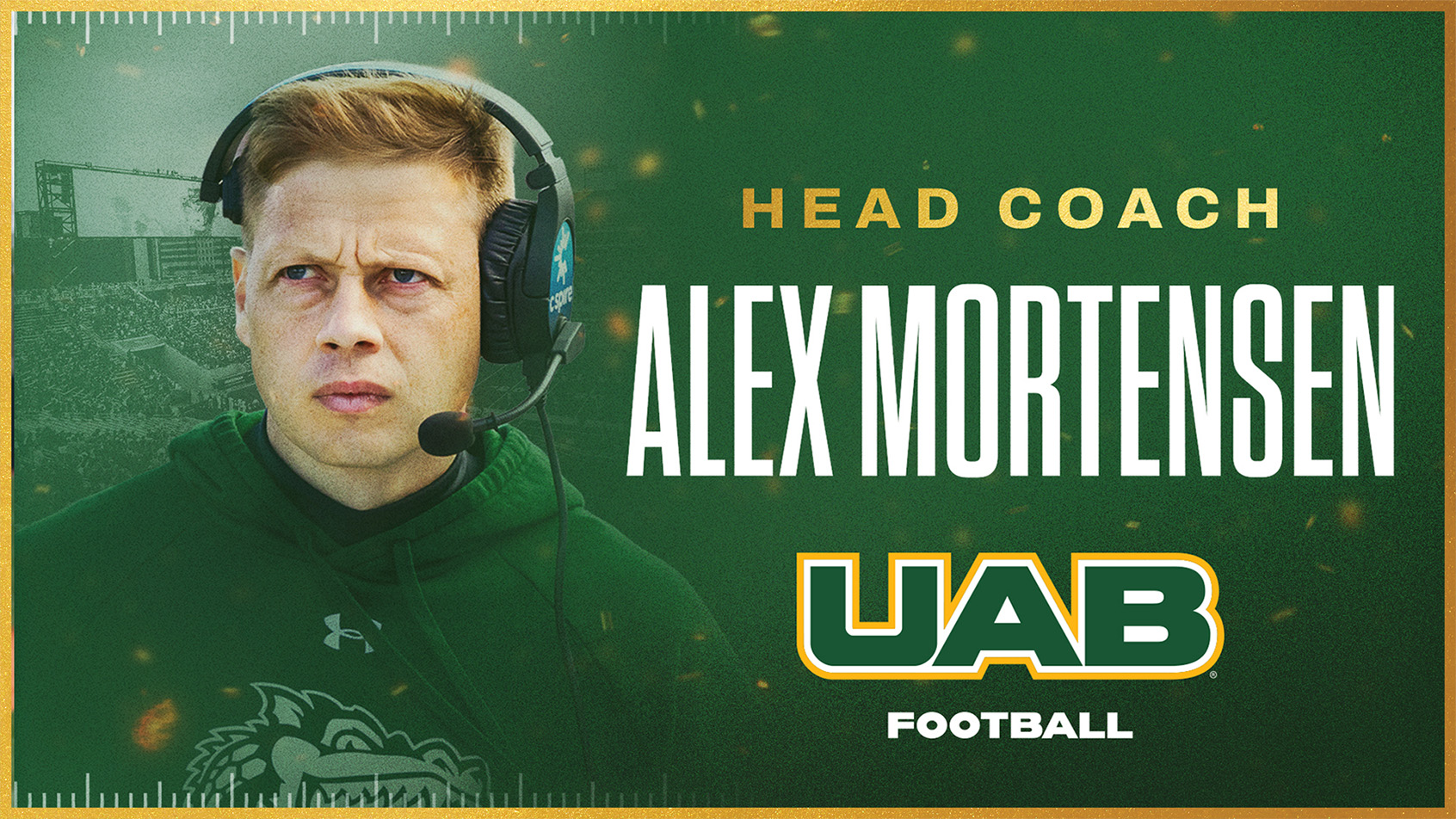 Alex Mortensen named UAB Head Football Coach