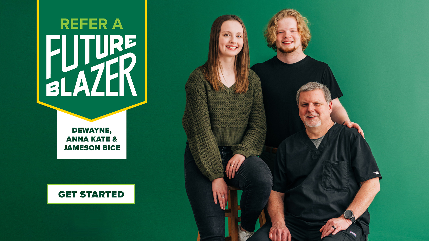 Refer a future Blazer. Grow our UAB student community from your network of alumni, family and friends.