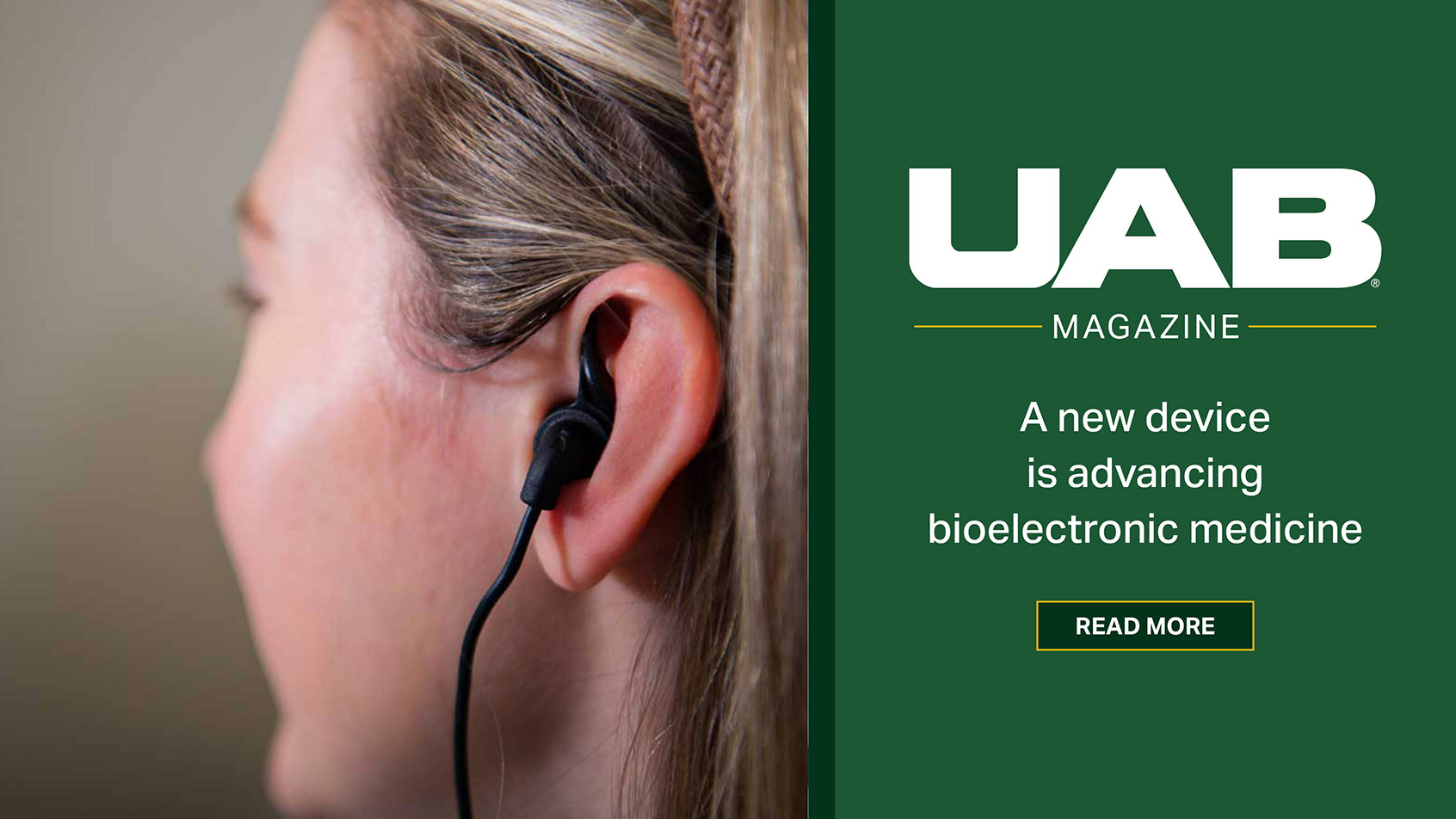UAB Magazine: A new device is advancing bioelectronic medicine
