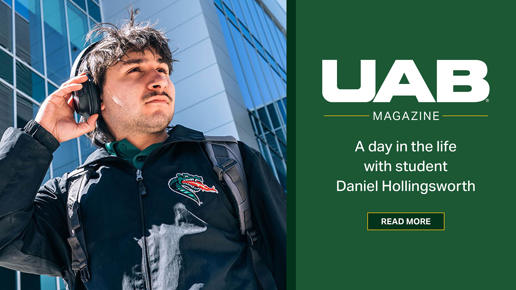 UAB Magazine: A day in the life with student Daniel Hollingsworth
