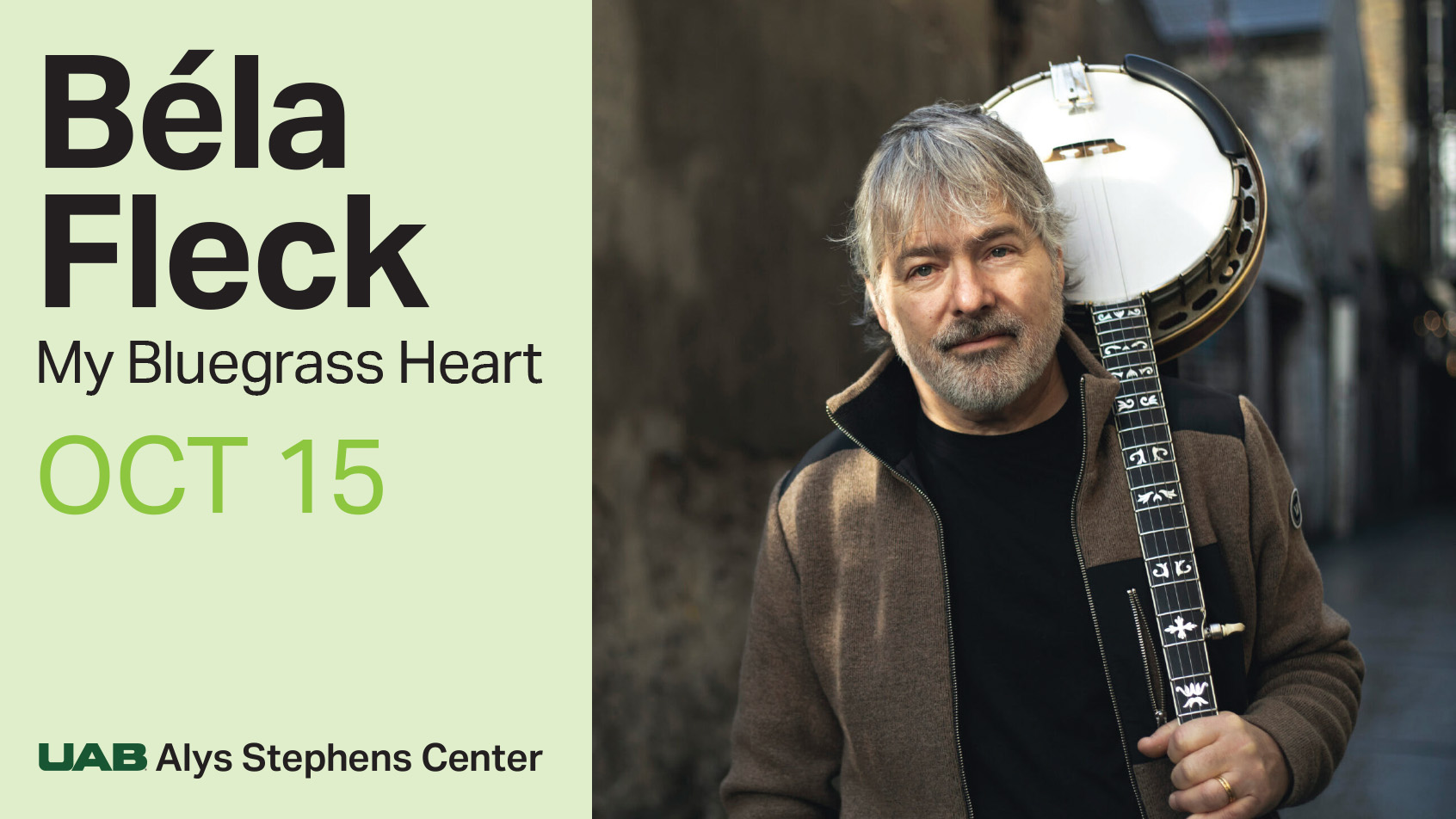 Bela Fleck: My Bluegrass Heart, October 15 at UAB's Alys Stephens Center
