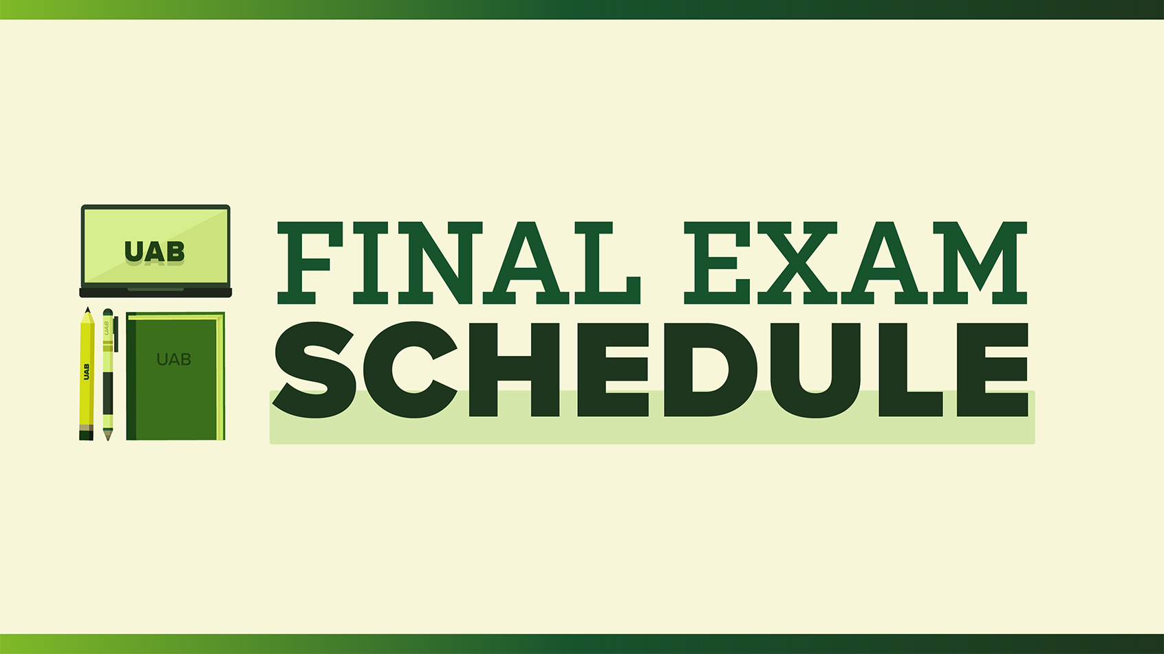 Final Exam Schedule