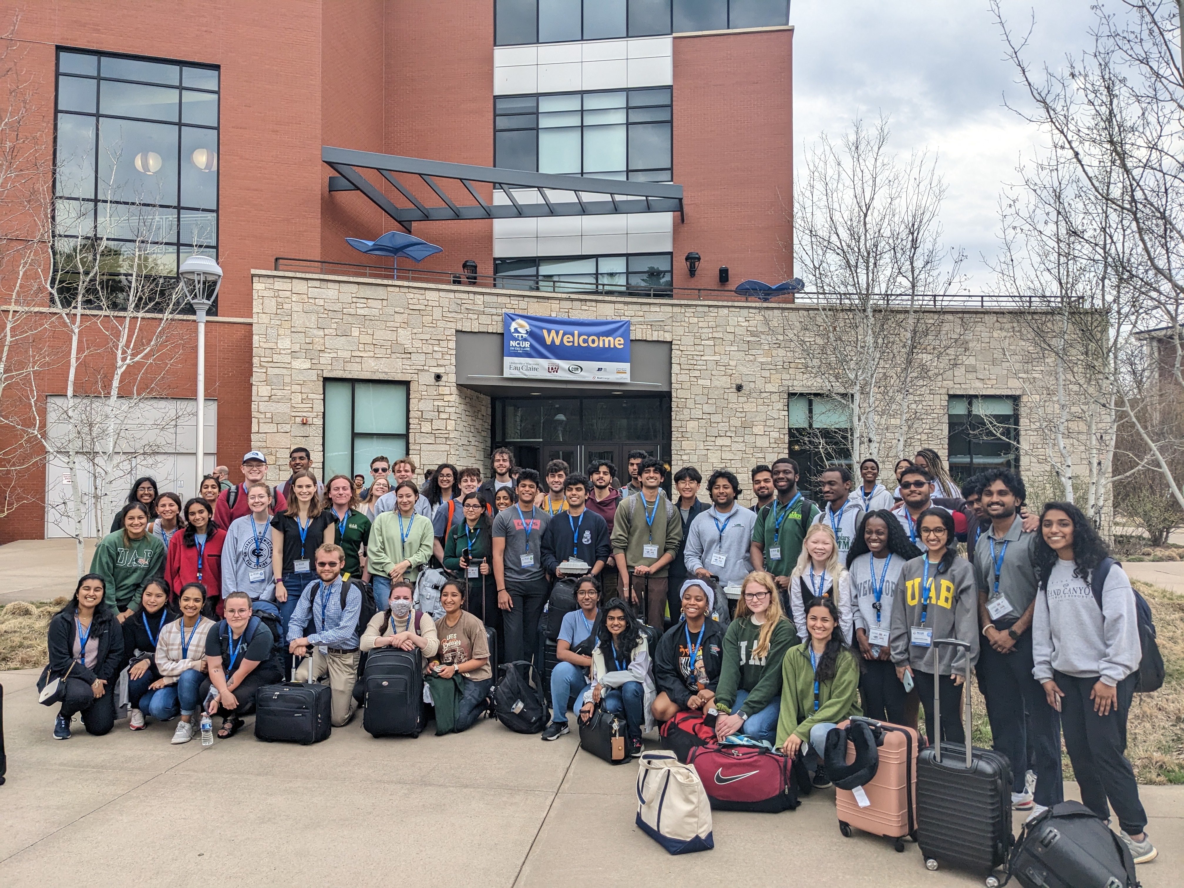 Group photo of the 2023 Honors Delegation at NCUR