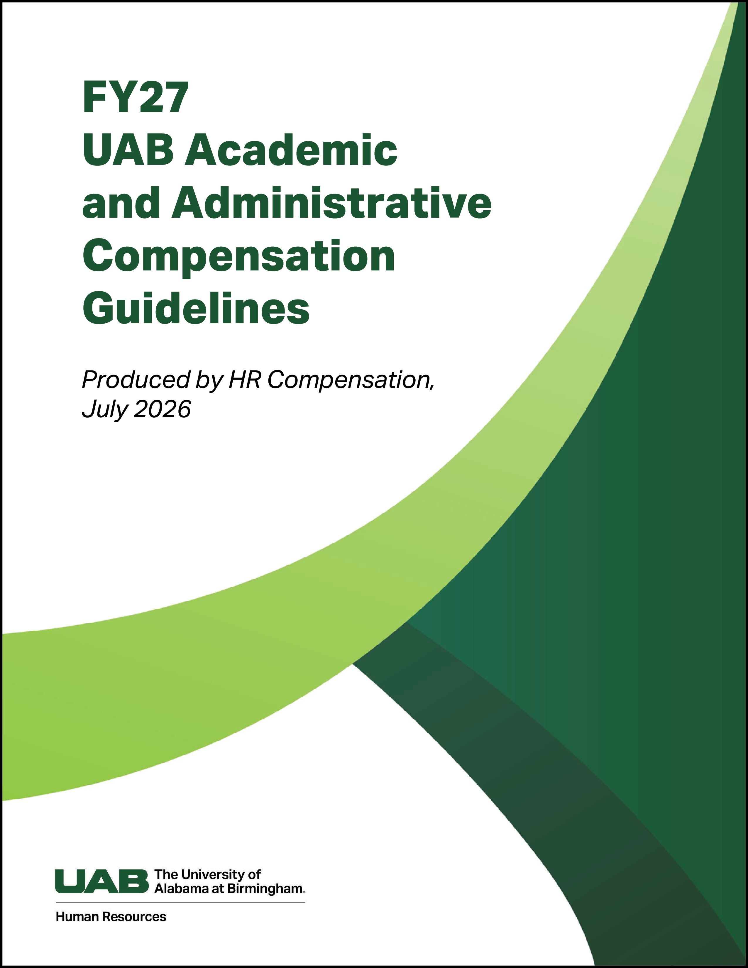 FY27 UAB Academic & Administrative Compensation Guidelines