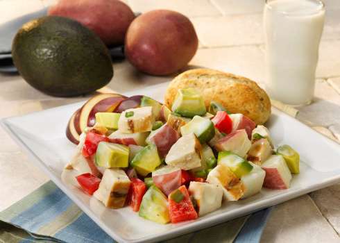 Avocado, Potato & Grilled Chicken Salad