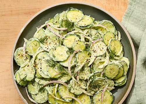 Creamy Cucumber Salad