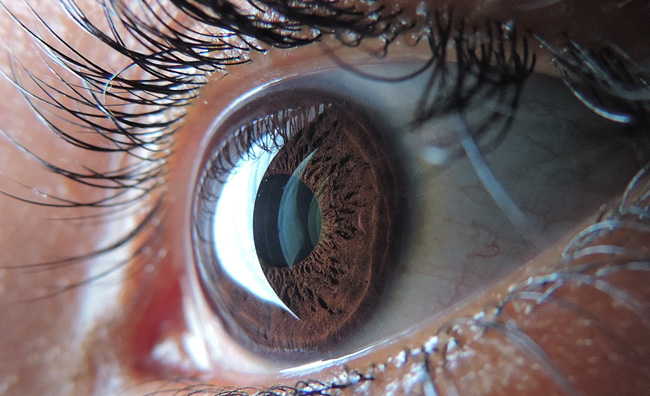 Closeup image of an eye.