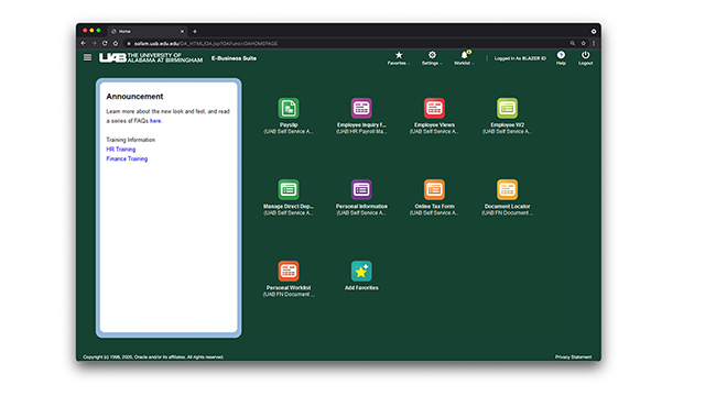 Oracle home screen gets updated look and feel
