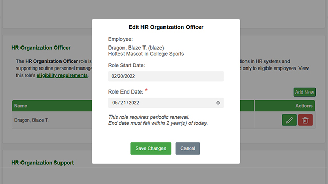 Campus role management application helps track changes